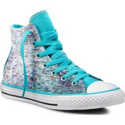 Trampki dziewczęce: Trampki CONVERSE – Ct Hi 647642C Peacock/Peacock/Black