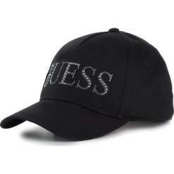 Czapka GUESS - Not Coordinated Hats AW8160 COT01 BLA. Czarne czapki damskie Guess, z aplikacjami, z bawełny. Za 189,00 zł.