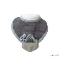 Śliniak supeRRO Baby HEVEA, szary (LLV_SUP-0003). Szare śliniaki marki LullaLove. Za 49,00 zł.