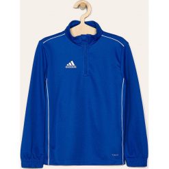 Adidas Performance - Bluza dziecięca Core 128-176 cm. Niebieskie bluzy chłopięce adidas Performance, bez wzorów, z poliesteru, z krótkim rękawem, krótkie, bez kaptura. Za 129,90 zł.