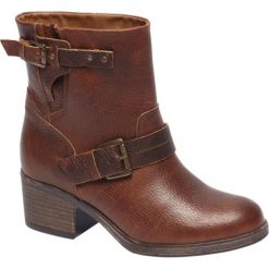Botki damskie: botki damskie 5th Avenue koniakowe