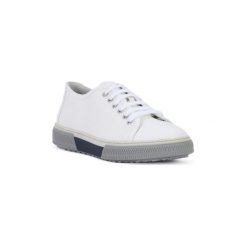 Buty Frau TECNO BIANCO. Białe trampki męskie marki Frau, bez wzorów, bez zapięcia. Za 505,94 zł.