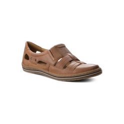 LASOCKI FOR MEN MI08-C374-323-01. Pomarańczowe sandały męskie Lasocki For Men, ze skóry, bez zapięcia. Za 169,99 zł.