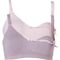 Biustonosz do karmienia piersią (2 szt.) bonprix jasnoróżowy + w kolorze bzu. Różowe biustonosze koronkowe marki bonprix. Za 75,98 zł.