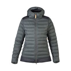 Fjällräven Keb Touring Down Jacket W, Kamienny Szaro-Czarny | 018–550 | XL. Szare kurtki damskie Fjällräven, na zimę, xl, bez wzorów, z puchu. W wyprzedaży za 2119,79 zł.