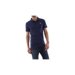 Koszulki polo z krótkim rękawem Guess M92P18 J1300 POLO m__czyzna BLUE. Niebieskie koszulki męskie Guess, s, z aplikacjami, polo, z krótkim rękawem, krótkie. Za 154,93 zł.