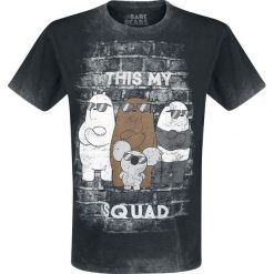 We Bare Bears This Is My Squad T-Shirt szary. Szare koszulki męskie We Bare Bears, l, bez wzorów, bez kołnierzyka. Za 99,90 zł.