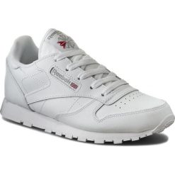 Buty Reebok - Classic Leather 50172 White. Białe półbuty dziewczęce Reebok, na sznurówki. W wyprzedaży za 149,00 zł.
