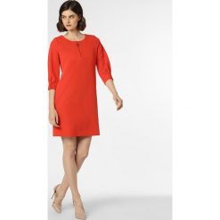 Comma - Sukienka damska, czerwony. Czerwone sukienki damskie comma, bez wzorów, wizytowe, bez kołnierzyka, bez rękawów, plisowane. Za 349,95 zł.