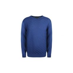 Swetry Roberto Cavalli ESM615 MQ030 / Paricolo c/jac. spina pesce. Niebieskie swetry męskie Roberto Cavalli, xl, bez wzorów, bez kołnierzyka, bez kaptura. Za 299,00 zł.