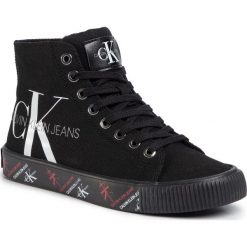 Tenisówki CALVIN KLEIN JEANS - Danza B4R0894 Black/Black. Czarne półbuty damskie Calvin Klein Jeans, bez wzorów, z jeansu, bez zapięcia. Za 429,00 zł.