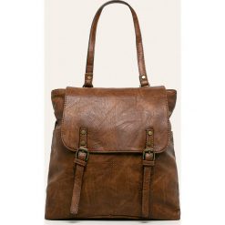 Answear - Plecak. Pomarańczowe plecaki damskie ANSWEAR, bez wzorów, ze skóry ekologicznej, eleganckie. Za 169,90 zł.