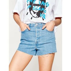 Szorty jeansowe Levi's Ribcage 77879-0005. Niebieskie szorty damskie Levi's®, s, bez wzorów, z elastanu. Za 239,00 zł.
