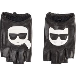 Rękawiczki Damskie KARL LAGERFELD - 96KW3602 Black. Czarne rękawiczki damskie KARL LAGERFELD, bez wzorów, ze skóry. Za 479,00 zł.