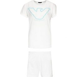 Piżama Emporio Armani Underwear 164331 0P255 00110. Białe piżamy damskie Emporio Armani Underwear, l, bez wzorów, z bawełny, bez rękawów. Za 369,00 zł.