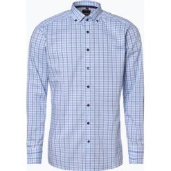 OLYMP Luxor modern Fit - Koszula męska, niebieski. Niebieskie koszule męskie OLYMP Luxor modern Fit, m, bez wzorów, z dekoltem karo, bez rękawów. Za 249,95 zł.