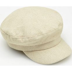 Czapka z lnem - Biały. Białe czapki damskie Reserved, bez wzorów. W wyprzedaży za 39,99 zł.