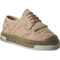 Espadryle KANNA - KV7064 New Traper Beig. Czerwone espadryle damskie marki Kanna, z materiału, na płaskiej podeszwie. W wyprzedaży za 289,00 zł.