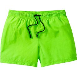 Szorty plażowe bonprix zielony neonowy. Zielone spodenki i szorty męskie bonprix, s, w paski. Za 44,99 zł.