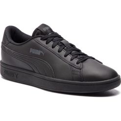 Sneakersy PUMA - Smash V2 L Jr 365170 01 Puma Black/Puma Black. Czarne półbuty damskie Puma, bez wzorów, ze skóry ekologicznej, bez obcasa, na płaskiej podeszwie, bez zapięcia. Za 199,99 zł.
