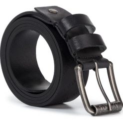 Pasek Męski TOMMY JEANS - Tjm Embossed Belt Adj 3.5 AM0AM05138 CBK. Czarne paski męskie Tommy Jeans, w paski, z jeansu. W wyprzedaży za 169,00 zł.