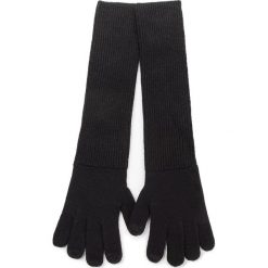 Rękawiczki Damskie UGG - W Long Cuff Knit Glove 17544 Black. Czarne rękawiczki damskie marki Ugg, bez wzorów, z wełny. W wyprzedaży za 179,00 zł.