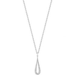 Wisiorek Białe Złoto - złoto białe 585, Diament 0,12ct. Białe łańcuszki męskie marki W.KRUK, złote. Za 999,00 zł.
