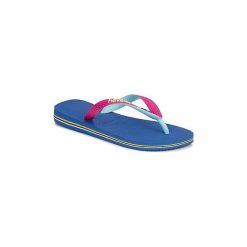 Japonki Havaianas BRASIL MIX. Niebieskie japonki damskie Havaianas, bez wzorów. Za 66,95 zł.