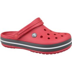 Crocs Crockband Clog 11016-6EN klapki uniseks czerwone 39/40. Czerwone klapki męskie Crocs, bez wzorów, z materiału. W wyprzedaży za 149,99 zł.