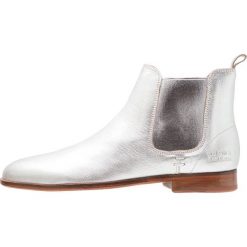 Melvin & Hamilton SUSAN Ankle boot silver. Białe botki damskie marki Melvin & Hamilton, ze skóry, bez obcasa, bez zapięcia. Za 719,00 zł.