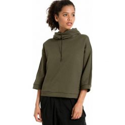 Bluzy damskie: Puma Bluza damska Tape Funnel Neck zielona r. XS (573466 14)