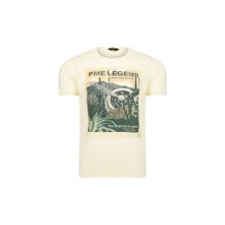 T-shirty z krótkim rękawem Pme Legend Plane Tee Beige. Brązowe t-shirty męskie Pme Legend, m, bez wzorów, bez kołnierzyka, krótkie. Za 100,90 zł.