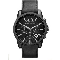 Armani Exchange Zegarek chronograficzny schwarz. Czarne zegarki męskie marki Armani Exchange, l, z materiału, z kapturem. Za 929,00 zł.