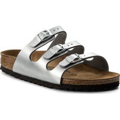 Klapki BIRKENSTOCK - Florida Bs 0954383 Silver. Szare klapki damskie marki Birkenstock, bez wzorów, ze skóry ekologicznej, bez obcasa. Za 269,00 zł.