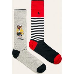 Polo Ralph Lauren - Skarpetki (2-pack). Szare skarpetki męskie Polo Ralph Lauren, bez wzorów, z elastanu. Za 119,90 zł.