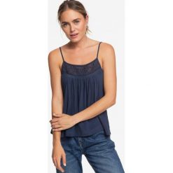 Roxy Sweet Blondie Mood Podkoszulek Niebieski. Niebieskie podkoszulki damskie Roxy, l, w koronkowe wzory, z bawełny, bez kołnierzyka, bez rękawów. Za 157,95 zł.