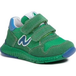 Sneakersy NATURINO - Sammy 0012014900.01.1F34 M Azzurro. Zielone trampki chłopięce Naturino, bez wzorów, ze skóry, na rzepy. W wyprzedaży za 259,00 zł.