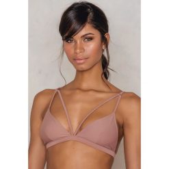 Bikini: NA-KD Swimwear Góra bikini z dwoma paseczkami – Pink