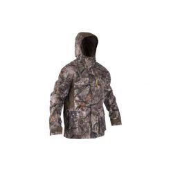 Kurtka myśliwska IMPER ACTIKAM 500 camo. Brązowe kurtki męskie marki SOLOGNAC, m, z poliesteru. Za 399,99 zł.