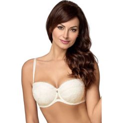 Biustonosz usztywniany Clemensy Bardot. Różowe biustonosze marki Avalingerie, w paski, z bawełny. Za 118,99 zł.