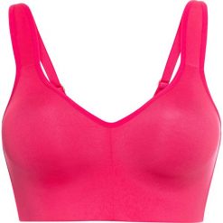 Biustonosz sportowy LEVEL 2 bonprix różowy hibiskus. Różowe biustonosze sportowe damskie bonprix, bez wzorów, do biegania. Za 54,99 zł.