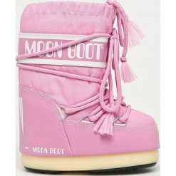 Moon Boot - Śniegowce dziecięce. Różowe śniegowce dziewczęce Moon Boot, na sznurówki. Za 379,90 zł.