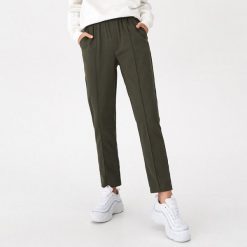 Spodnie typu comfort - Khaki. Brązowe spodnie damskie House, s. W wyprzedaży za 29,99 zł.