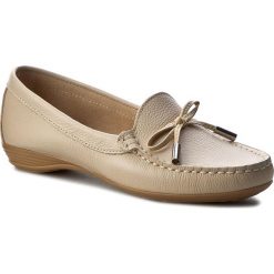 Mokasyny FILIPE - 5166 Bf Beige. Brązowe mokasyny damskie marki Filipe, ze skóry, na obcasie. W wyprzedaży za 179,00 zł.