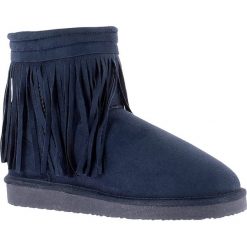 Buty zimowe damskie: Kozaki zimowe "Corto" w kolorze niebieskim