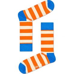 Happy Socks - Skarpety Stripe. Żółte skarpetki męskie marki Happy Socks, z elastanu. Za 39,90 zł.