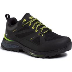 Trekkingi JACK WOLFSKIN - Force Striker Texapore Low M 4038841 Black/Lime. Czarne trapery męskie Jack Wolfskin, ze skóry ekologicznej, bez zapięcia, trekkingowe. W wyprzedaży za 549,00 zł.