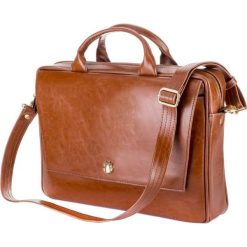 Skórzana torba na laptopa FL14 Rimini brązowy vintage. Pomarańczowe torebki worki damskie Tagless, bez wzorów, z bawełny, eleganckie, na ramię, bez dodatków. Za 439,73 zł.