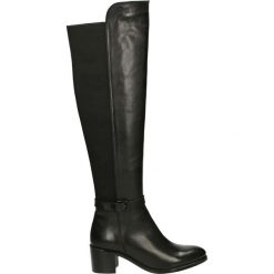 Kozaki - CATHY1817 BLA. Czarne buty zimowe damskie marki Venezia, z materiału, na obcasie. Za 479,00 zł.