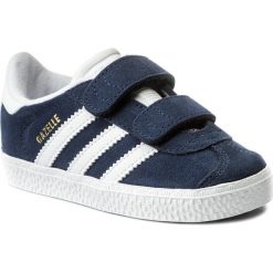 Buty adidas - Gazelle Cf I CQ3138 Conavy/Ftwwht/Ftwwht. Niebieskie półbuty dziewczęce Adidas, bez wzorów, z zamszu, na rzepy, Adidas Gazelle. Za 229,00 zł.